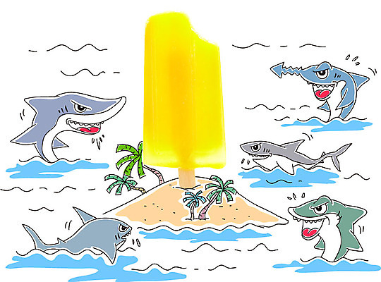 나무 식물 동물 편집이미지 계절 음식 바다 여행 포토일러 휴가 아이스크림 사람없음 여름 여름휴가 바캉스 야자수 상어 막대아이스크림 이미지편집 AI파일 디저트 어류 파일형식 벡터 여름_계절