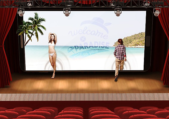PSD 서양인 편집이미지 여자 성인 두명 여름 비키니 무대 극장 파라다이스 성인여자만 이미지편집 외국인 계절 수영복 사람 여자만 성인만 파일형식
