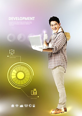 PSD 편집이미지 남자 한명 성인 노트북 한국인 웹서핑 최고 자신감 목표 농부 분석 자료수집 홀로그램 성인남자한명만 이미지편집 직업 1 감정 컨셉 사람 동양인 전자제품 수집 남자한명만 성인남자만 파일형식