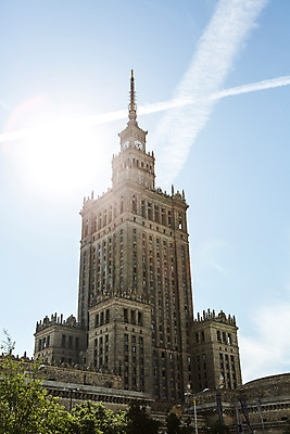 포토 JPG 주간 해외풍경 유럽 풍경 빌딩 사람없음 야외 건물 궁전 동유럽 폴란드 문화과학궁전 바르샤바 국내포토 자연요소 해외 건축물 나라 고건축 파일형식