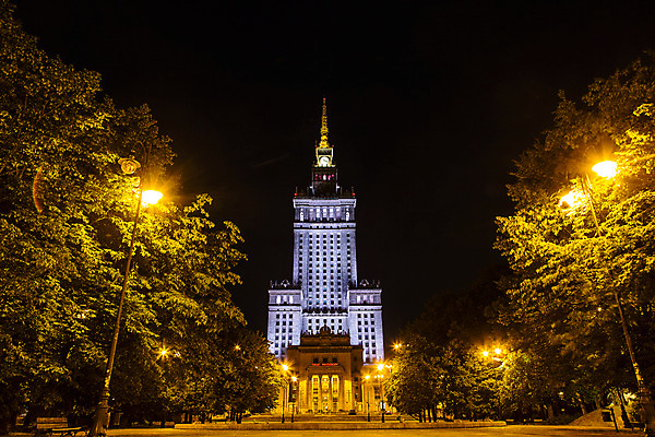 포토 JPG 해외풍경 유럽 야경 사람없음 야외 건물 동유럽 폴란드 문화과학궁전 바르샤바 국내포토 해외 건축물 나라 풍경 궁전 야간 파일형식 풍경_경치
