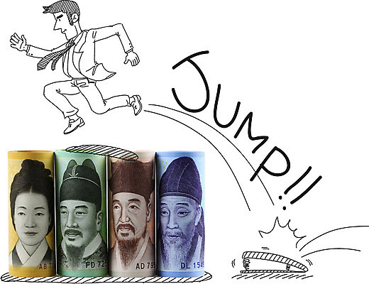 전신 편집이미지 남자 지폐 돈 비즈니스 포토일러 한명 사람 성인 옆모습 금융 점프 용수철 비즈니스맨 퇴계이황 율곡이이 세종대왕 신사임당 남자만 남자한명만 성인남자만 성인만 이미지편집 AI파일 1 뷰포인트 모션 경제 직장인 재산 왕 파일형식 벡터