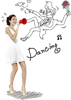 전신 서양인 외국인 식물 백인 편집이미지 커플 여자 남자 꽃 꽃다발 커플라이프 결혼 프로포즈 날개 음표 포토일러 서기 웃음 사람 20대 성인 두명 확성기 하트 춤 청년만 성인만 이미지편집 AI파일 모양 라이프스타일 기호 음악 관계 모션 문화예술 표정 인종 이벤트 청년 파일형식 벡터