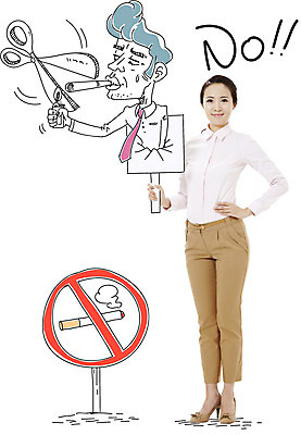 전신 편집이미지 여자 남자 캠페인 허리손 비즈니스 포토일러 가위 흡연 담배 서기 들기 사람 동양인 상반신 20대 성인 두명 팻말 한국인 금지 비즈니스맨 비즈니스우먼 금연 라이터 청년만 성인만 이미지편집 AI파일 포즈 모션 문구용품 프레임 인종 청년 직장인 사회이슈 파일형식 벡터