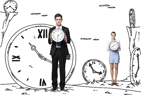 전신 서양인 외국인 백인 편집이미지 여자 남자 시계 비즈니스 포토일러 서기 들기 사람 정장 20대 성인 두명 비즈니스라이프 시간 비즈니스맨 비즈니스우먼 청년만 성인만 이미지편집 AI파일 라이프스타일 옷 모션 인종 청년 직장인 파일형식 벡터