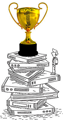 전신 편집이미지 1 학생 교육 남자 가방 포토일러 한명 서기 사람 옆모습 책 숫자 쌓기 우승 트로피 성적 남자만 남자한명만 이미지편집 AI파일 문자 잡화 뷰포인트 모션 최고 상_우승 파일형식 벡터