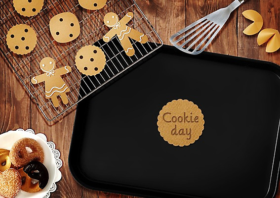 PSD 편집이미지 기념일 표지 포스터 종이 컨셉 프레임 사람없음 쿠키 과자 페이퍼아트 오븐 밀가루 뒤집개 포춘쿠키 활용 이미지편집 주방용품 디저트 이벤트 가전제품 가루 파일형식