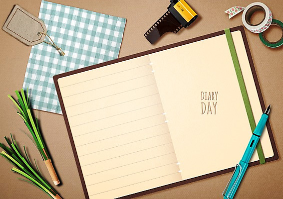 PSD 편집이미지 기념일 표지 포스터 리본 종이 컨셉 새해 프레임 사람없음 다이어리 페이퍼아트 필름 손수건 솔잎 활용 이미지편집 잎 이벤트 사무용품 파일형식