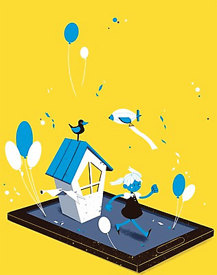 PSD 배너템플릿 여자 어린이 일러스트 상상 조류 주택 상상일러스트 한명 사람 소녀 스마트폰 축제 현수막 깃발 가루 비행선 풍선 여자만 여자한명만 어린이만 소녀만 소녀한명만 국내일러스트 동물 템플릿 1 배너 건물 핸드폰 스마트기기 파일형식