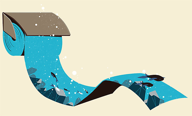 PSD 바다 일러스트 상상 상상일러스트 어류 사람없음 물 돌_바위 조약돌 바위 물방울 화장지 국내일러스트 자연요소 수중동물 파일형식