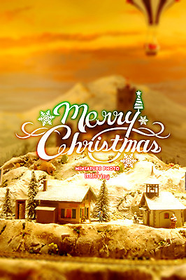 PSD 나무 편집 편집이미지 크리스마스 주택 사람없음 모형 미니어처 디지털아트 레터링 이미지편집 식물 기념일 건물 파일형식