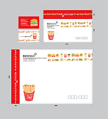템플릿 음식 명함 명함템플릿 봉투 서류봉투 편지봉투 패스트푸드 사람없음 세트 감자튀김 햄버거 패키지 봉투템플릿 우편봉투 비즈디자인 이미지템플릿 AI파일 감자 튀김 인스턴트 편지 우편물 파일형식 벡터