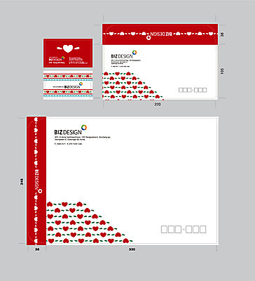 템플릿 컬러 명함 명함템플릿 봉투 서류봉투 편지봉투 사람없음 빨간색 세트 하트 패키지 봉투템플릿 우편봉투 비즈디자인 이미지템플릿 AI파일 모양 편지 우편물 파일형식 벡터
