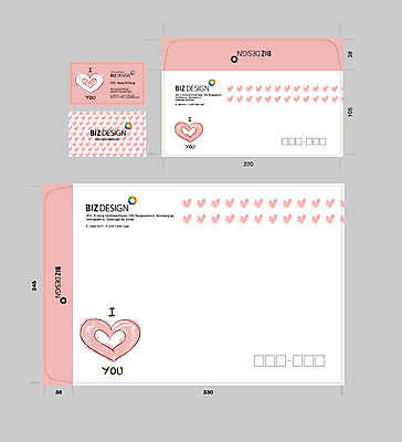 템플릿 분홍색 명함 명함템플릿 봉투 서류봉투 편지봉투 사랑 사람없음 세트 하트 패키지 봉투템플릿 우편봉투 비즈디자인 이미지템플릿 AI파일 모양 감정 컬러 편지 우편물 파일형식 벡터