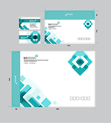 도형 템플릿 문양 컬러 무늬 명함 명함템플릿 봉투 서류봉투 편지봉투 사람없음 세트 패키지 겹침 민트색 봉투템플릿 우편봉투 비즈디자인 이미지템플릿 AI파일 편지 우편물 파일형식 벡터