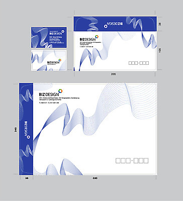 템플릿 문양 선 컬러 무늬 곡선 명함 명함템플릿 봉투 서류봉투 편지봉투 사람없음 파란색 세트 패키지 봉투템플릿 우편봉투 비즈디자인 이미지템플릿 AI파일 편지 우편물 파일형식 벡터