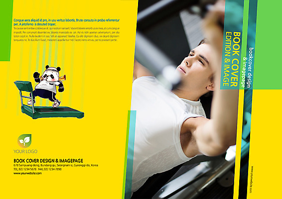 PSD 서양인 외국인 동물 백인 템플릿 편집 한마리 표지디자인 북디자인 출판디자인 표지 남자 리플렛 백그라운드 북커버 건강 한명 사람 팜플렛 상반신 성인 눕기 운동기구 헬스 판다 런닝머신 남자만 남자한명만 성인남자만 성인만 이미지템플릿 1 곰 모션 인종 운동 파일형식