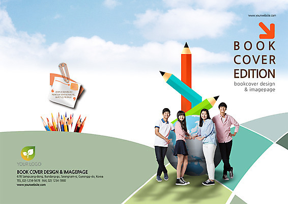 전신 PSD 구름 템플릿 편집 학생 표지디자인 북디자인 출판디자인 여자 교육 표지 남자 리플렛 백그라운드 북커버 청소년 하늘 색연필 서기 사람 동양인 팜플렛 앞모습 옆모습 연필 지구본 한국인 청소년교육 십대만 이미지템플릿 자연요소 뷰포인트 모션 학용품 인종 필기구 파일형식