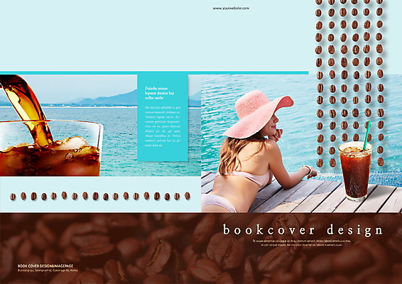 PSD 서양인 외국인 백인 템플릿 편집 표지디자인 북디자인 출판디자인 여자 표지 커피 음식 엎드리기 리플렛 바다 백그라운드 북커버 한명 사람 팜플렛 상반신 성인 비키니 원두 여자만 여자한명만 성인여자만 성인만 이미지템플릿 1 수영복 음료 모션 인종 파일형식