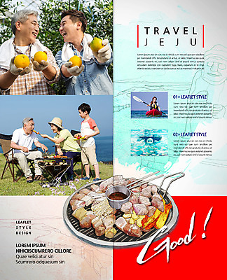 PSD 템플릿 편집 표지디자인 북디자인 출판디자인 여자 할아버지 남자 내지 아들 할머니 어린이 음식 리플렛 여행 백그라운드 2단접지 북커버 귤 서기 들기 사람 동양인 팜플렛 여러명 상반신 성인 앞모습 제주도 한국인 아빠 바비큐 삼겹살 이미지템플릿 노년 뷰포인트 다수 과일 가족 모션 한국 돼지고기 인종 파일형식