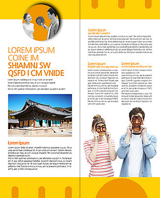 PSD 서양인 외국인 백인 템플릿 편집 표지디자인 북디자인 커플 출판디자인 여자 남자 내지 리플렛 여행 백그라운드 2단접지 북커버 서기 들기 사람 팜플렛 상반신 성인 두명 앞모습 부채 탈 국내여행 부네탈 성인만 이미지템플릿 뷰포인트 관계 모션 가면 인종 파일형식