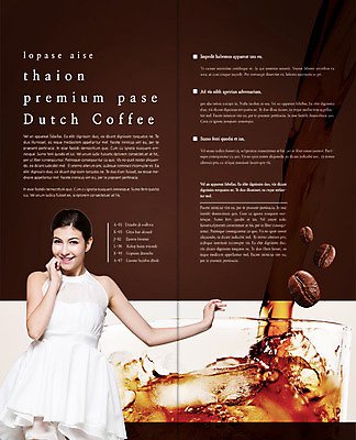 PSD 서양인 외국인 백인 템플릿 편집 표지디자인 북디자인 출판디자인 여자 내지 커피 음식 리플렛 백그라운드 2단접지 북커버 서기 미소 사람 팜플렛 상반신 성인 앞모습 원두 여자만 성인여자만 성인만 이미지템플릿 음료 뷰포인트 모션 표정 인종 파일형식