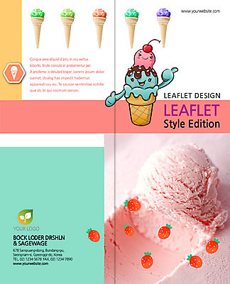 PSD 템플릿 편집 표지디자인 북디자인 출판디자인 표지 음식 리플렛 백그라운드 2단접지 북커버 과일 딸기 아이스크림 손짓 팜플렛 사람없음 최고 이미지템플릿 모션 디저트 파일형식