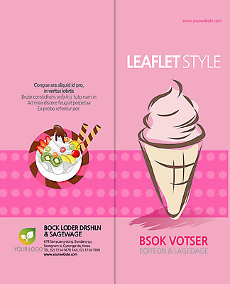 PSD 템플릿 편집 표지디자인 북디자인 출판디자인 표지 음식 리플렛 백그라운드 2단접지 북커버 아이스크림 팜플렛 사람없음 이미지템플릿 디저트 파일형식