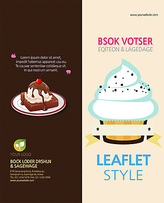 PSD 템플릿 편집 표지디자인 북디자인 출판디자인 표지 음식 리플렛 백그라운드 2단접지 북커버 아이스크림 팜플렛 사람없음 체리 컵케이크 이미지템플릿 과일 디저트 케이크 파일형식