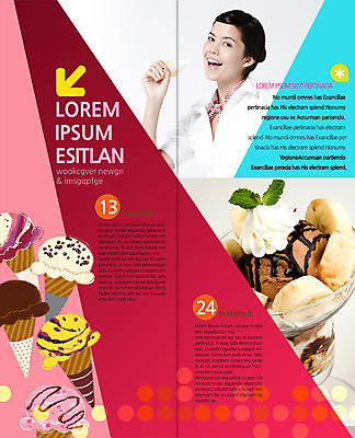 PSD 서양인 외국인 백인 템플릿 편집 표지디자인 북디자인 출판디자인 여자 내지 음식 리플렛 백그라운드 2단접지 북커버 아이스크림 한명 들기 사람 팜플렛 상반신 성인 옆모습 여자만 여자한명만 성인여자만 성인만 이미지템플릿 1 뷰포인트 모션 디저트 인종 파일형식