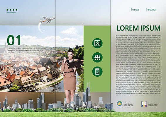 PSD 서양인 외국인 백인 템플릿 편집 표지디자인 북디자인 출판디자인 여자 내지 리플렛 백그라운드 북커버 비즈니스 3단접지 비행기 한명 서기 사람 정장 팜플렛 상반신 성인 건물 비즈니스우먼 성인만 이미지템플릿 1 건축물 옷 항공교통 모션 대중교통 인종 직장인 파일형식