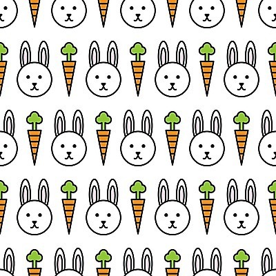 EPS 해외이미지 패턴 일러스트 사람없음 당근 패턴백그라운드 흰색 토끼 해외202004 해외일러스트 컬러 백그라운드 무늬 포유류 뿌리채소 반려동물 파일형식 벡터 이미지허브