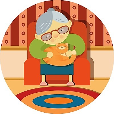 EPS 해외이미지 동물 캐릭터 1 라이프스타일 옷 여자 노년 행복 안경 할머니 의자 일러스트 비즈니스 공 가족 휴식 실내 미술 사람 앉기 성인 취미 반려동물 보라색 고양이 흰색 은퇴 안락의자 돌봄 옛날 조부모 해외202004 해외일러스트 일러캐릭터 잡화 감정 컬러 가구 컨셉 포유류 관계 모션 문화예술 내부 생활 파일형식 벡터 이미지허브