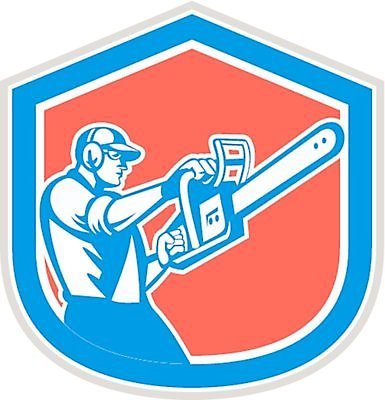 EPS 해외이미지 남자 농업 일러스트 노동자 그래픽 작업 원예 복고 방패 벌목 전기톱 해외202004 해외일러스트 직업 산업 사람 취미 톱 파일형식 벡터 공구 도구 이미지허브