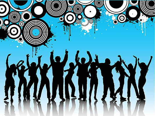 EPS 해외이미지 여자 남자 행복 실루엣 음악 백그라운드 일러스트 사람 파란색 파티 기쁨 댄서 춤 은색 큼 디스코 해외202004 해외일러스트 직업 감정 컬러 문화예술 촬영기법 이벤트 크기 파일형식 벡터 이미지허브