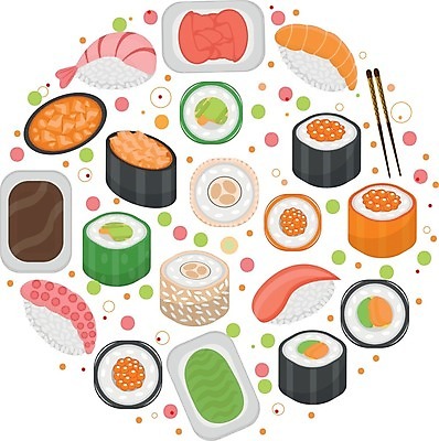 EPS 해외이미지 전통 접시 아시아 문화 음식 백그라운드 일러스트 젓가락 밥 새우 건강 어류 요리 미술 동양인 세트 식당 일본 식사 저녁식사 초밥 회 흰색 신선 해조류 맛 두루마리 고추냉이 참치 심볼 해산물 메뉴 날것 롤 연어 점심식사 고립 대두 해외202004 해외일러스트 식기 나라 컬러 컨셉 문화예술 수저 갑각류 인종 상점 수중동물 양념 해양식물 일본음식 파일형식 벡터 이미지허브