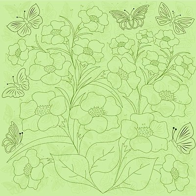 EPS 해외이미지 식물 동물 디자인 꽃잎 꽃 나비 곤충 백그라운드 잎 무늬 꽃무늬 패턴 일러스트 추상 미술 그래픽 장식 초록색 여름 봄 개화 허브 유기농 윤곽 내추럴 땅바닥 많음 해외202004 해외일러스트 웰빙 계절 컬러 컨셉 문화예술 바닥 파일형식 벡터 이미지허브