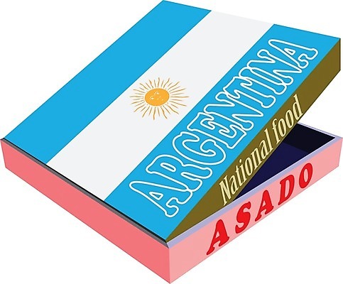 EPS 해외이미지 전통 음식 일러스트 불 육류 스테이크 요리 빨간색 파란색 세트 상자 노란색 소고기 깃발 신선 소시지 그릴 바비큐 굽기 바비큐립 아르헨티나 판지 석탄 전국 초리조 해외202004 해외일러스트 자연요소 컬러 식재료 주방용품 서양음식 남아메리카 가공식품 구이 파일형식 벡터 이미지허브