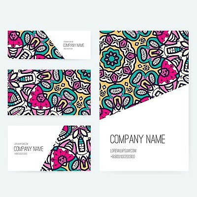 EPS 해외이미지 템플릿 디자인 종이 백그라운드 컨셉 꽃무늬 일러스트 비즈니스 명함 그래픽 장식 세트 공백 수확 화려 고급 레이아웃 복고 엘리먼트 스타일 해외202004 해외일러스트 꽃 무늬 농업 파일형식 벡터 이미지허브