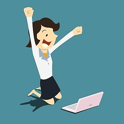 EPS 해외이미지 직업 행복 감정 컨셉 일러스트 비즈니스 노동자 관리 사람 앉기 노트북 컴퓨터 주먹 우승 비즈니스우먼 만화 흥분 면접 상승 기르기 인원 필승 해외202004 해외일러스트 여자 모션 전자제품 최고 직장인 돌봄 파일형식 벡터 이미지허브
