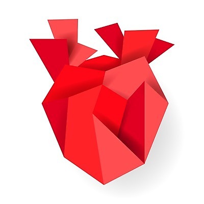 EPS 해외이미지 분홍색 백그라운드 일러스트 선물 사랑 사람없음 빨간색 하트 오브젝트 종이접기 풍선 엘리먼트 해외202004 해외일러스트 모양 감정 종이 컬러 접기 파일형식 벡터 이미지허브