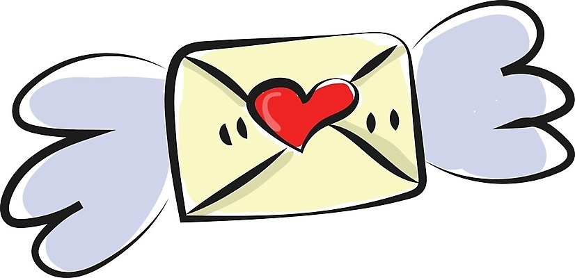 EPS 해외이미지 날개 일러스트 봉투 발렌타인데이 사랑 소년 빨간색 파란색 친구 하트 편지 그림 2월 봉인 해외202004 해외일러스트 모양 남자 감정 어린이 컬러 관계 데이이벤트 날짜 파일형식 벡터 이미지허브