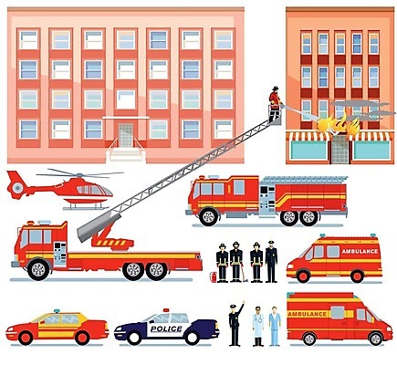 EPS 해외이미지 일러스트 자동차 불 주택 의사 긴급 구출 경찰 구급차 소방관 구조원 사건 짐차 연소 삭제 해외202004 해외일러스트 자연요소 직업 육상교통 건물 의료진 도움 소방 파일형식 벡터 이미지허브