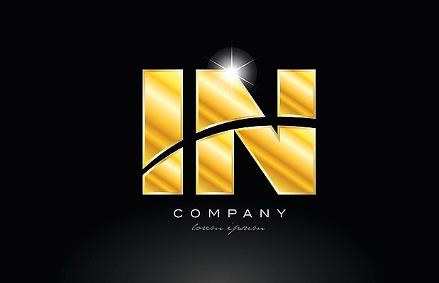 EPS 해외이미지 모양 템플릿 디자인 알파벳 백그라운드 일러스트 회사 비즈니스 금속 검은색 황금 N 편지 심볼 신분 I 엘리먼트 활자 해외202004 해외일러스트 영어 컬러 재질 활자판 파일형식 벡터 이미지허브