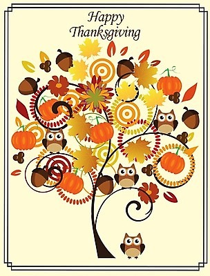 EPS 해외이미지 나무 잎 일러스트 호박 추상 사람없음 주황색 부엉이 도토리 해외202004 해외일러스트 식물 컬러 무늬 채소 조류 견과류 파일형식 벡터 이미지허브