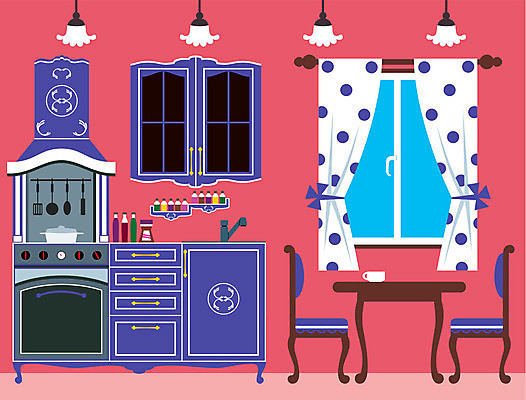 EPS 해외이미지 라이프스타일 가구 일러스트 건축양식 유리 선반 바닥 아파트 주택 실내 요리 내부 장식 컵 주방 식사 저녁식사 방 수확 고급 우아함 찻주전자 난로 제비꽃 싱크대 그림 리빙 바로크 추출 스타일 세련 해외202004 해외일러스트 식기 건축 꽃 생활용품 컨셉 농업 재질 주전자 건물 생활 난방기 개수대 파일형식 벡터 이미지허브