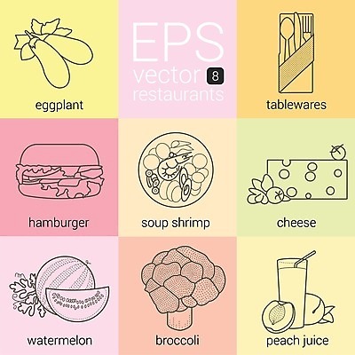 EPS 해외이미지 모양 디자인 실루엣 음료 음식 조각 포크 다이어트 채소 과일 일러스트 유리 치즈 피자 건강 요리 미술 그래픽 세트 라벨 식당 숟가락 식사 저녁식사 주스 햄버거 칼 달콤 아침식사 수프 상품 브로콜리 수집 먹기 심볼 해산물 오브젝트 사인 준비 유기농 복숭아 점심식사 고립 엘리먼트 총각무 해외202004 해외일러스트 식기 웰빙 모션 재질 문화예술 유제품 프레임 패스트푸드 서양음식 촬영기법 수저 상점 맛 무 파일형식 벡터 컨셉 뿌리채소 인스턴트 이미지허브