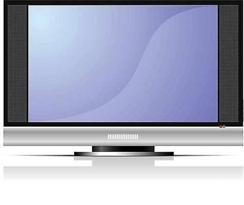 EPS 해외이미지 일러스트 컴퓨터 모니터 텔레비전 장비 흰색 플랫 은색 수집 해외202004 해외일러스트 컬러 전자제품 파일형식 벡터 이미지허브