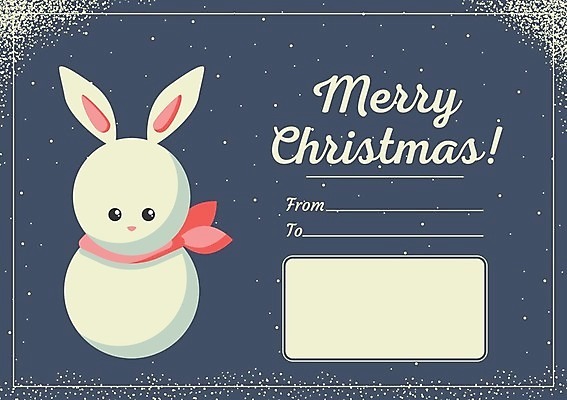 EPS 해외이미지 동물 크리스마스 겨울 일러스트 목도리 토끼 신용카드 엽서 해외202004 해외일러스트 잡화 계절 기념일 포유류 금융 반려동물 편지 파일형식 벡터 이미지허브