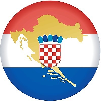 EPS 해외이미지 디자인 여행 일러스트 디지털 깃발 원형 심볼 사인 배지 크로아티아 전국 스타일 해외202004 해외일러스트 도형 유럽 파일형식 벡터 이미지허브